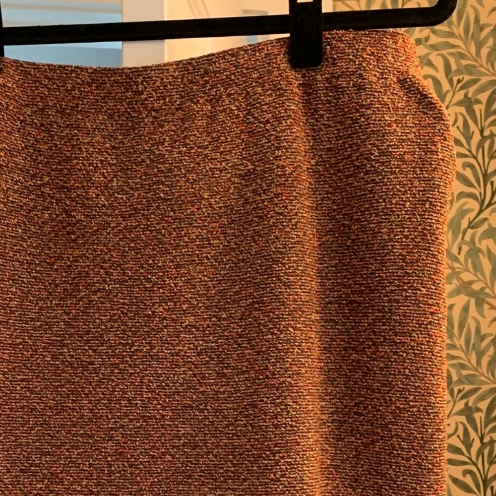 Cinnamon fleck tweed St. John Couture Pencil Skirt
